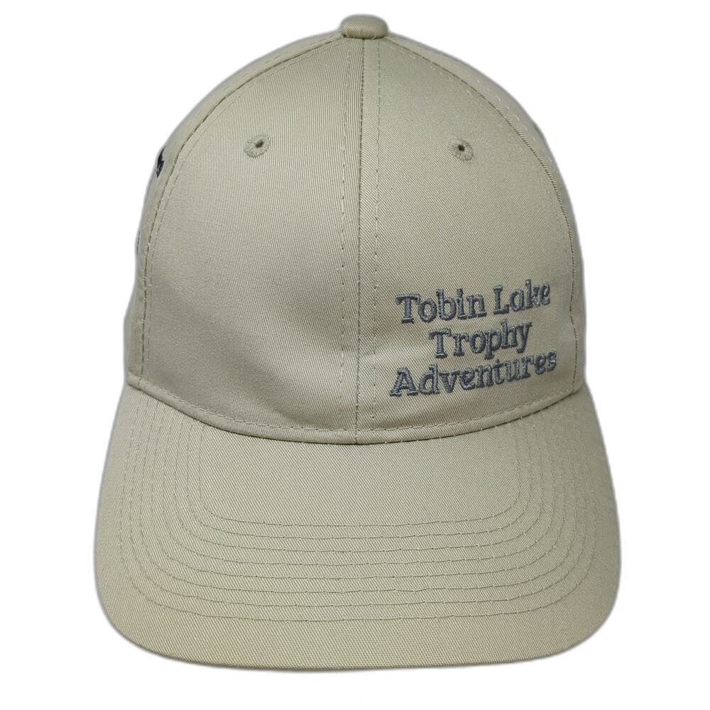 AJM International Baseball Cap Beige OSFM Geese Tobin Lake Trophy Adventures Hat